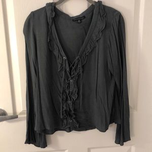 Laced flowy shirt